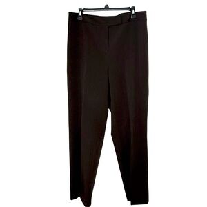 Rafaella Women's Straight-leg Trousers, Front Zipper Closure, Chocolate Brown